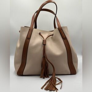 Tignanello Italian Leather Downing Drawstring Tote